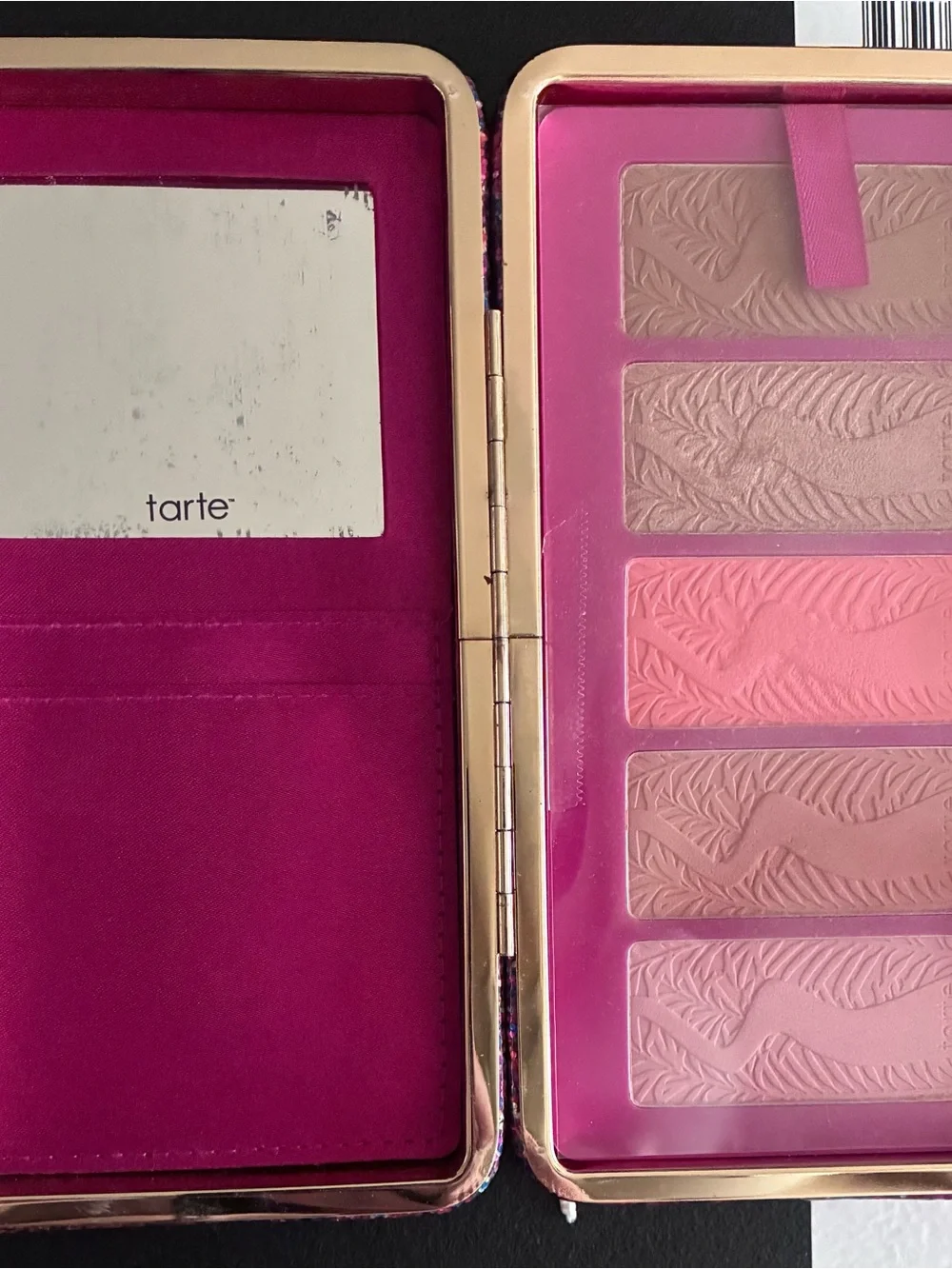 Tarte Life of the Party Clay Blush Palette & Clutch — Glitter Hot Pink